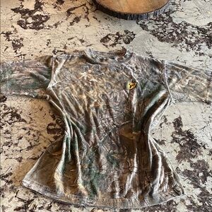 REAL TREE Camouflage T-Shirt with Logo